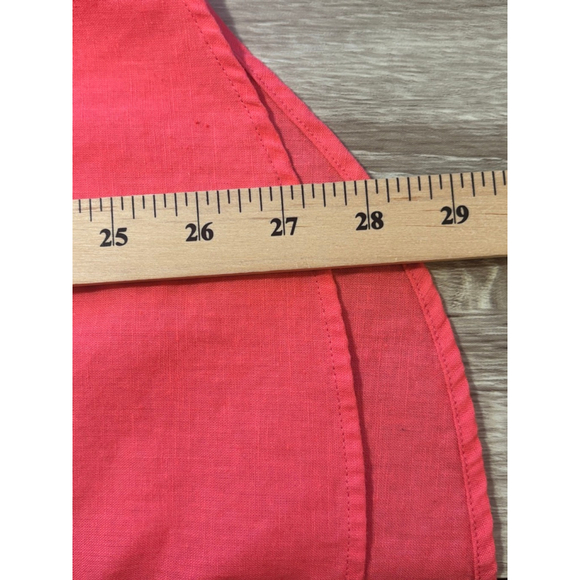 GAP Womens Linen Blend Easy Shirt Medium Coral - Picture 7 of 10